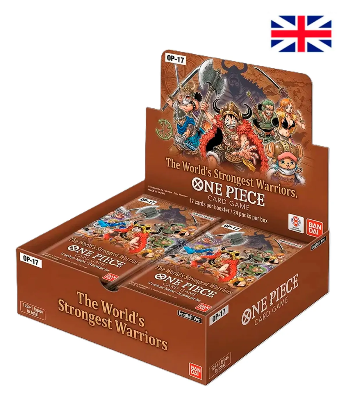 One Piece Card Game – OP-17 The World's Strongest Warriors – Caja de sobres (Inglés)