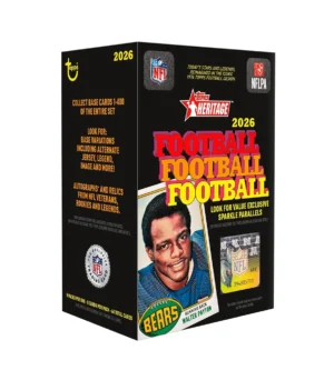 value-box-nfl-heritage-2026-8-sobres-topps-europe Value Box NFL HERITAGE 2026 (8 Sobres) - Topps Europe